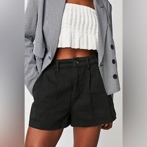 Free People Black Billie Chino Shorts size 6